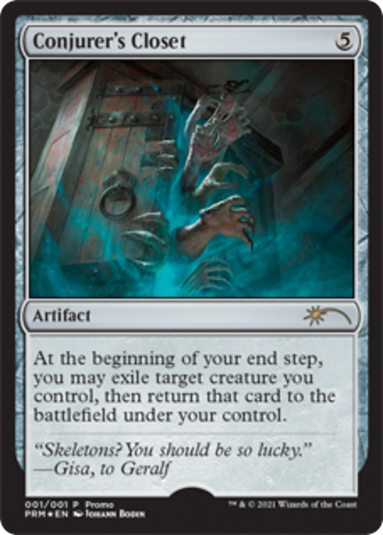 mtg cards like conjurer's closet Magic The Gathering - Artifact Card (1) - Ungraded - 2012 then return that card to the battlefield under your control. White Gets Conjurer's Closet Variant