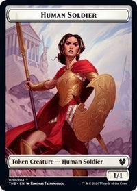 Human Soldier // Pegasus Double-Sided Token [Theros Beyond Death Tokens]