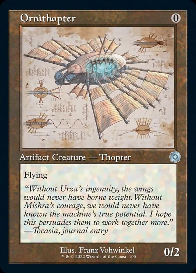 mtg brothers war schematic cards Ornithopter rounded up. The Brothers' War BRO Schematic