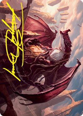 Velomachus Lorehold Art Card (Gold-Stamped Signature) [Strixhaven: Sch Velomachus Lorehold Art Card (Gold-Stamped Signature) [Strixhaven: Sch