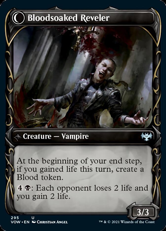 Restless Bloodseeker // Bloodsoaked Reveler (Showcase Fang Frame) [Inn Restless Bloodseeker // Bloodsoaked Reveler (Showcase Fang Frame) [Inn