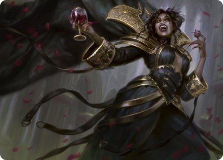 mtg crimson vow art cards MTG Innistrad Crimson Vow Art Series GOLD-STAMP SIGNATURE Cards CHOOSE ART STYLE Card // Card Rarity Bloodcrazed Socialite Art Card [Innistrad: