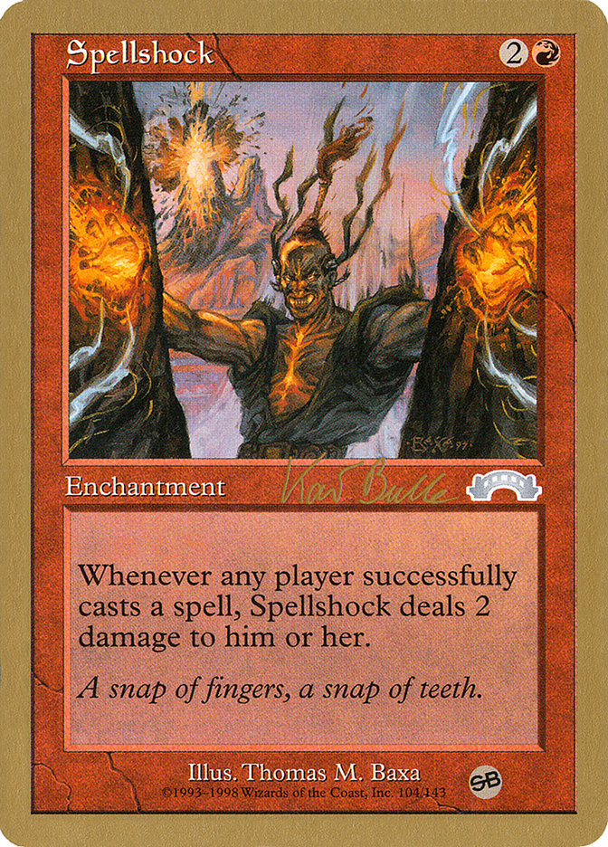 kai budde mtg card MTG: 1999 World Championship Deck Spellshock (Kai Budde) (SB) [World