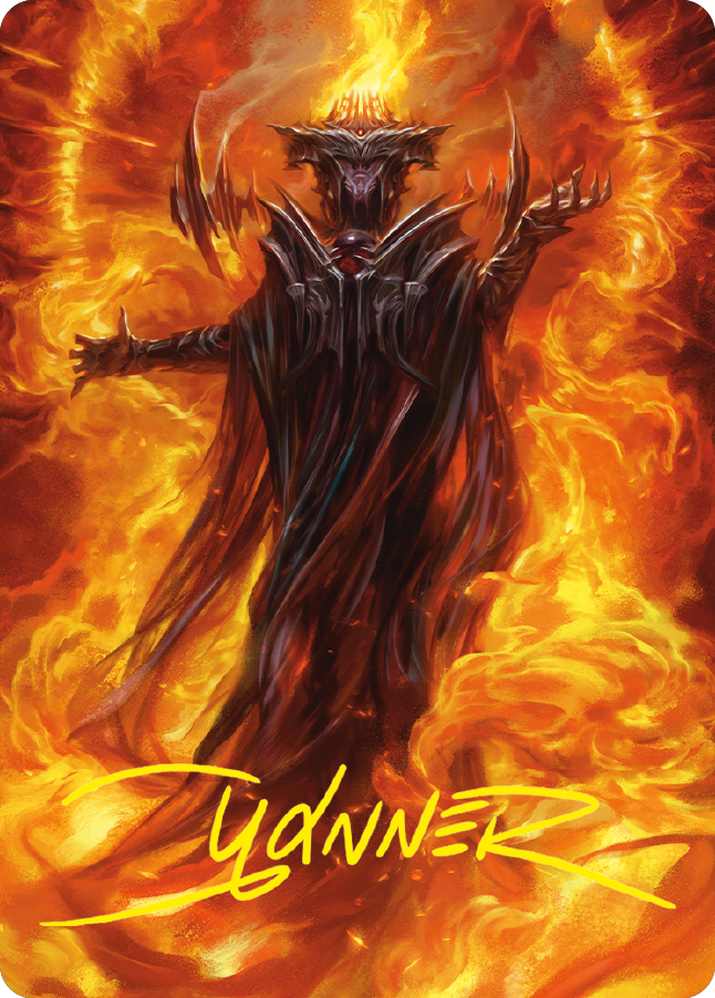 Sauron, the Dark Lord Art Card (Gold-Stamped Signature) [The Lord of t Sauron, the Dark Lord Art Card (Gold-Stamped Signature) [The Lord of t