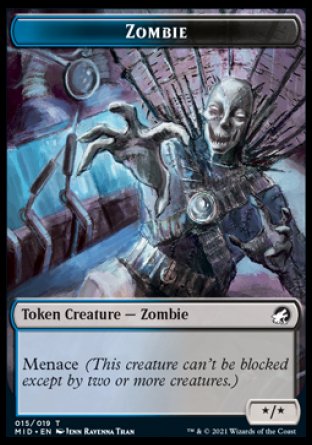 mtg zombie token cards Zombie Innistrad: Midnight Hunt Tokens (TMID) #5 Scryfall Magic: The Gathering Search