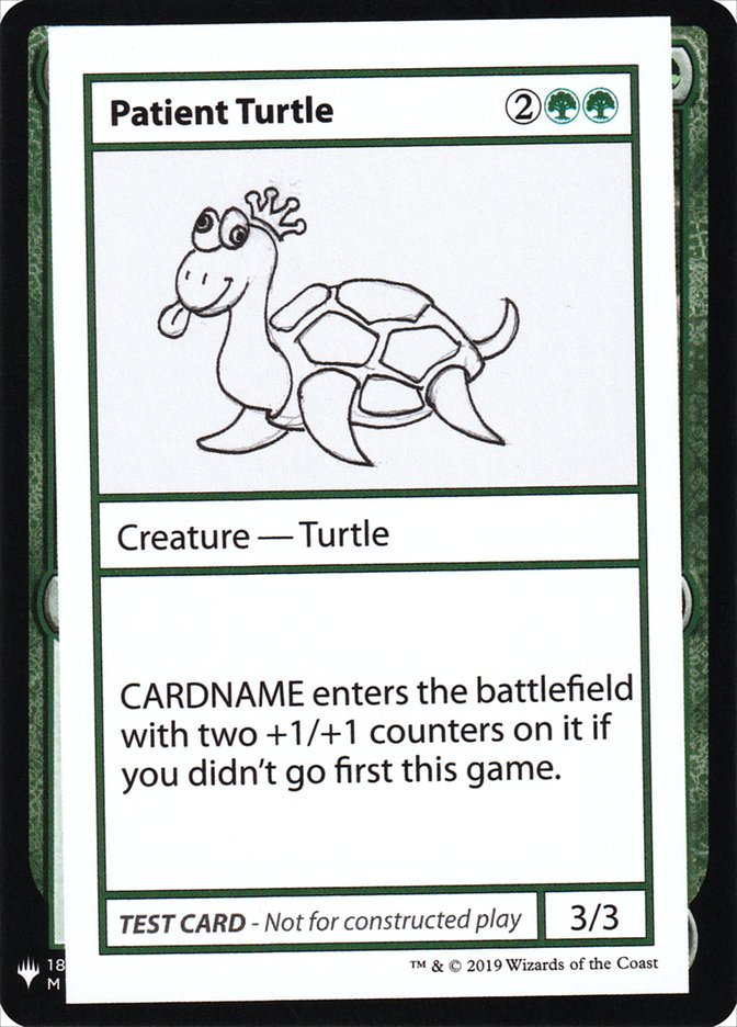 Patient Turtle [Mystery Booster Playtest Cards]