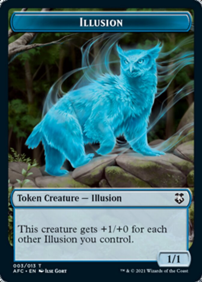 mtg illusion cards Champion of Wits // Illusion Double-Sided Token [Dungeons & Dragons: A