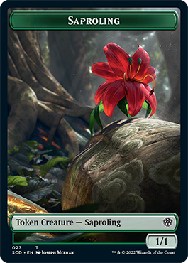 mtg saproling commander deck Magic The Gathering - Symbiosis Slimefoot Saproling (Golgari Pauper