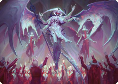 mtg phyrexia art cards Atraxa, Grand Unifier Art Card [Phyrexia: All Will Be One Art Series]