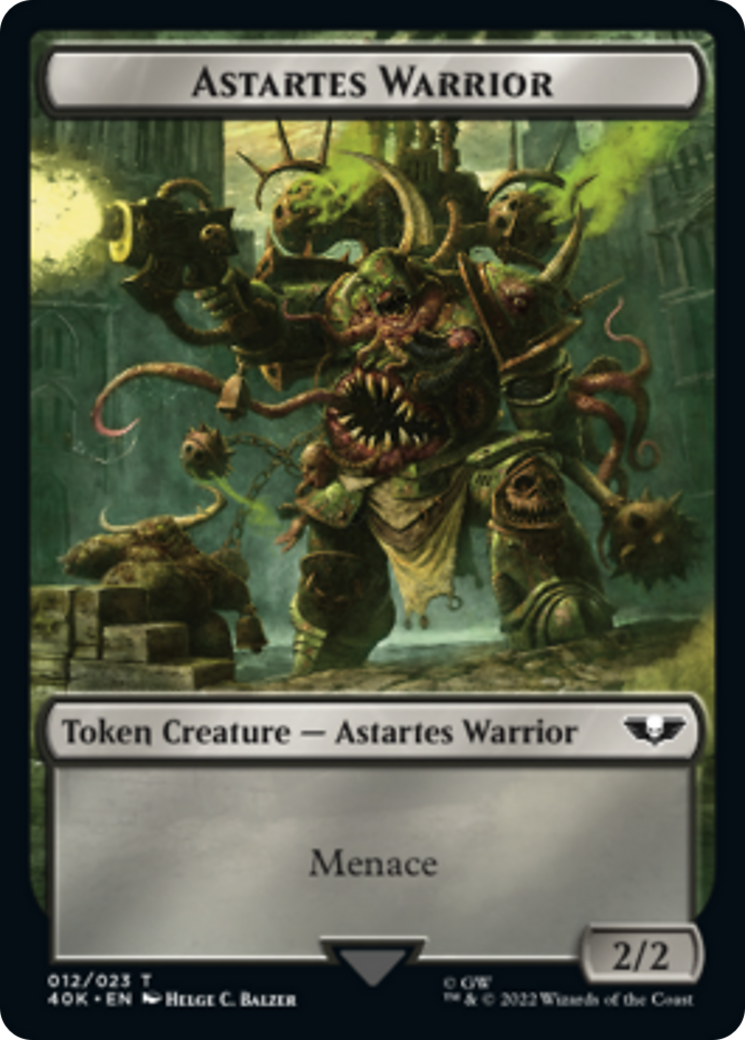 Spawn // Astartes Warrior Double-Sided (Surge Foil) [Warhammer 40,000 Spawn // Astartes Warrior Double-Sided (Surge Foil) [Warhammer 40,000