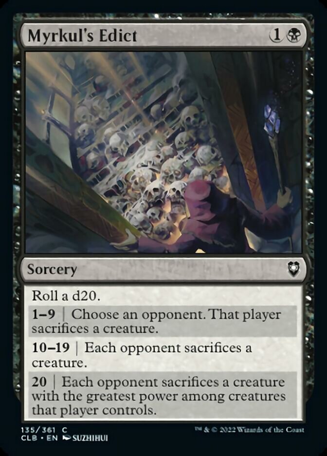 mtg myrkul commander deck Magic: the Gathering - Series Made with a soft fabric top to reduce damage to cards during play and a non Myrkul's Edict [Commander Legends: Battle