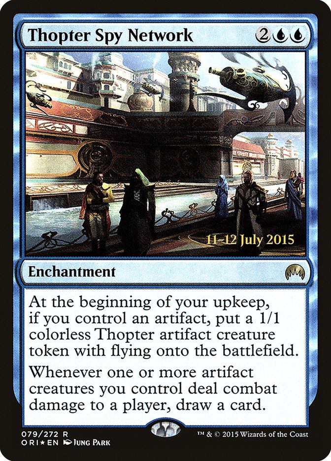 thopter cards mtg Magic The Gathering - Spy Network (079/272) Common Flying Thopter MTG token 1/1 -