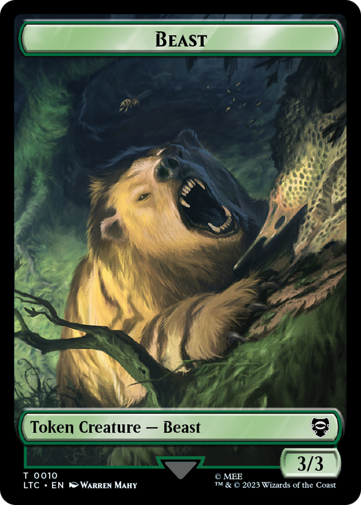 Beast // Treefolk Double Sided Token [The Lord of the Rings: Tales of Beast // Treefolk Double Sided Token [The Lord of the Rings: Tales of
