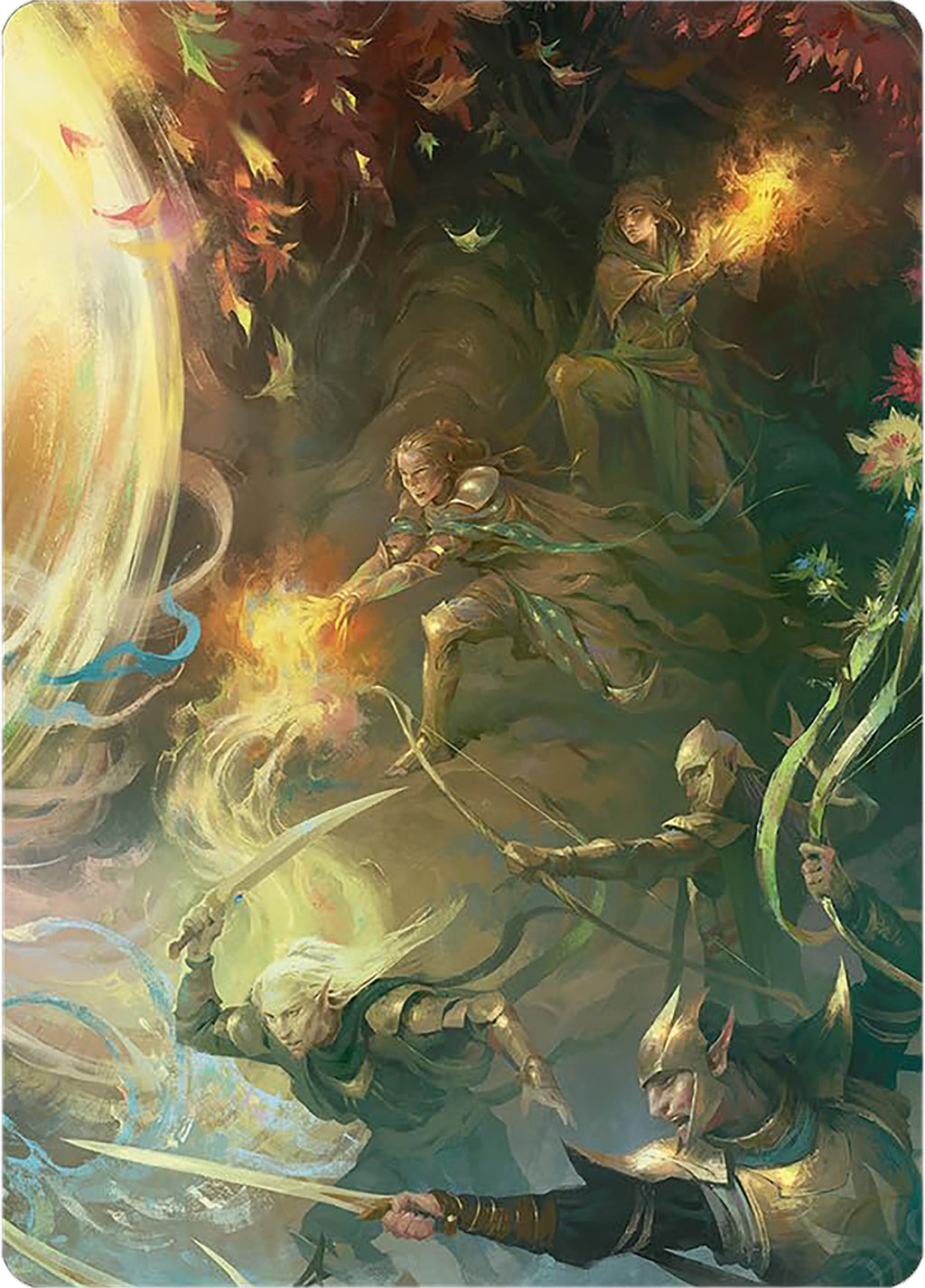 Rally the Galadhrim Art Card [The Lord of the Rings: Tales of Middle-e
