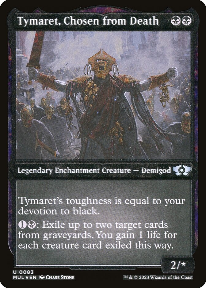 mtg demigod cards of Revenge Pre-Release Promo Foil - SHM it gets +1/+1 and has wither Tymaret, Chosen from Death (Foil