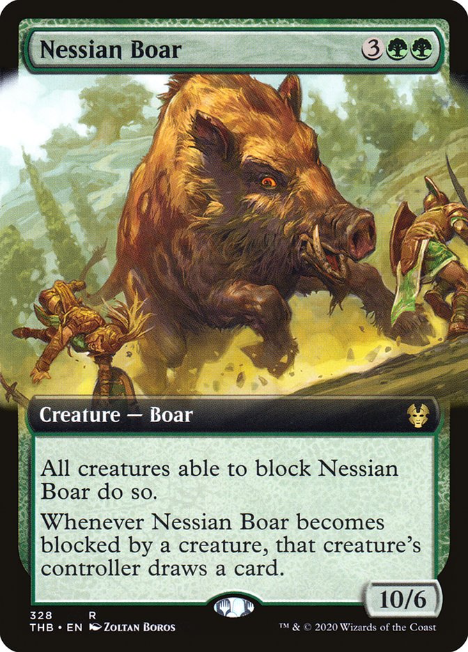 Nessian Boar (Extended Art) [Theros Beyond Death]