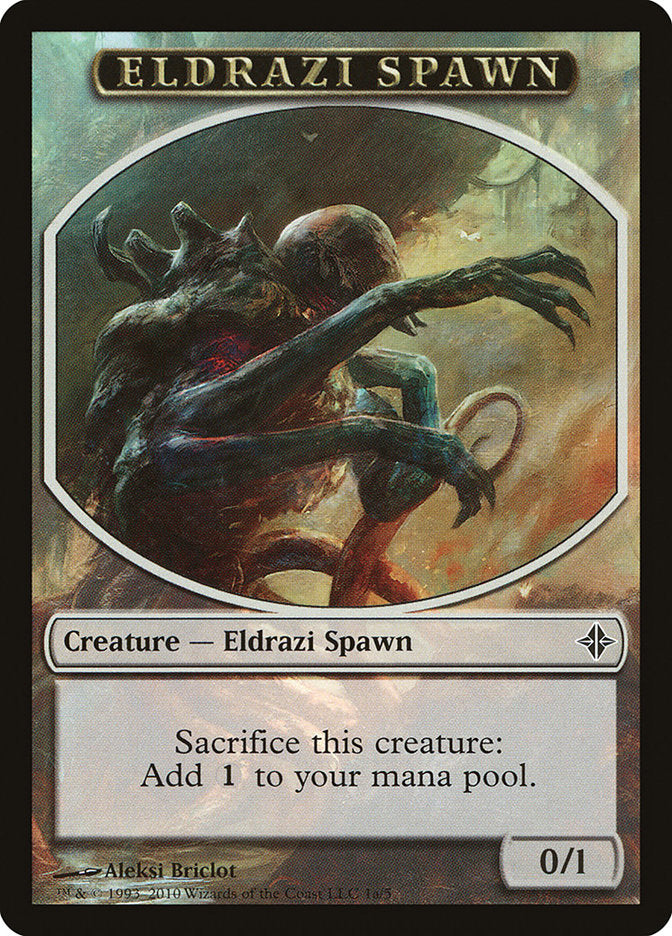 token spawning cards mtg Eldrazi Spawn // Fanatic of Rhonas Double-Sided [Modern Horizons Artwork is hand Cat Token} // {Eldrazi Spawn