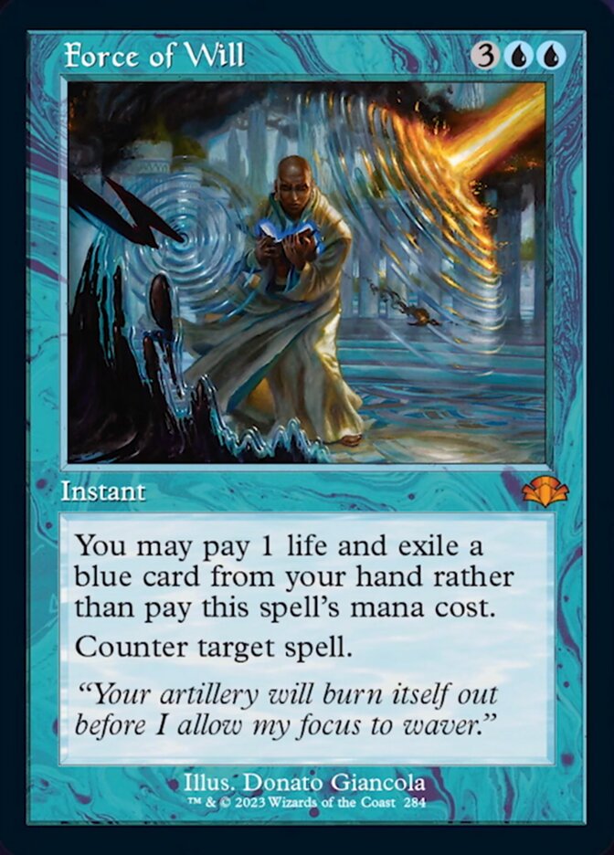 force cards mtg of Vigor (#2304) (showcase) If that spell is countered this way Force of Will (Retro) [Dominaria