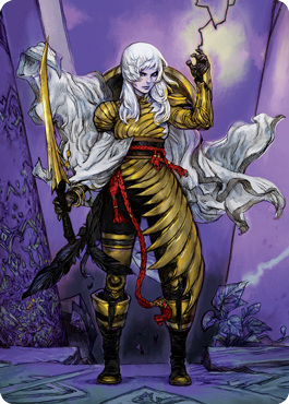 mtg kamigawa neon dynasty art cards Peerless Samurai Art Card} (Stamped) | Art Series: Kamigawa: Neon Dynasty - Variants