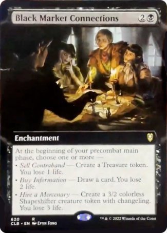 Black Market Connections (Extended Art) [Commander Legends: Battle for Black Market Connections (Extended Art) [Commander Legends: Battle for