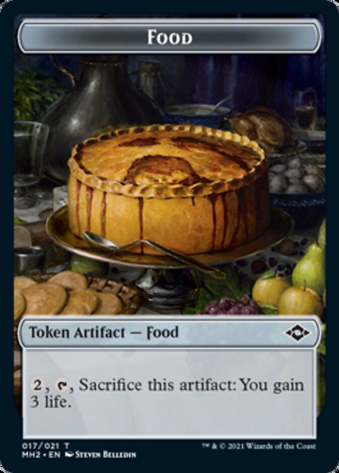 food token mtg cards Iroh Tea Master Mint / near mint condition trading card Bird // Food (17) Double-Sided