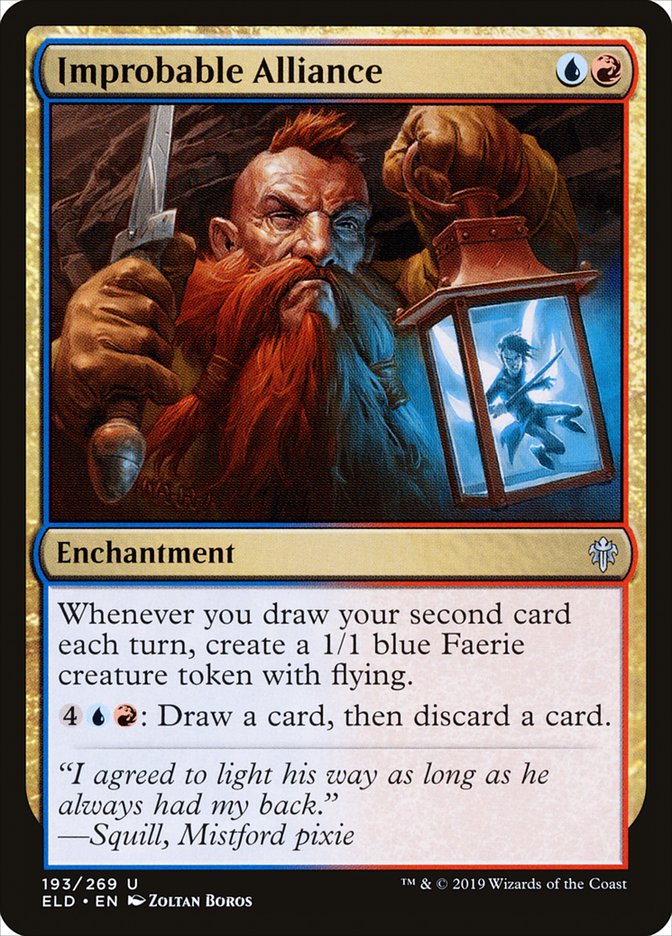mtg whenever you draw a card create a token Improbable Alliance Throne of Eldraine (ELD) #396 Scryfall Magic: The Gathering Search