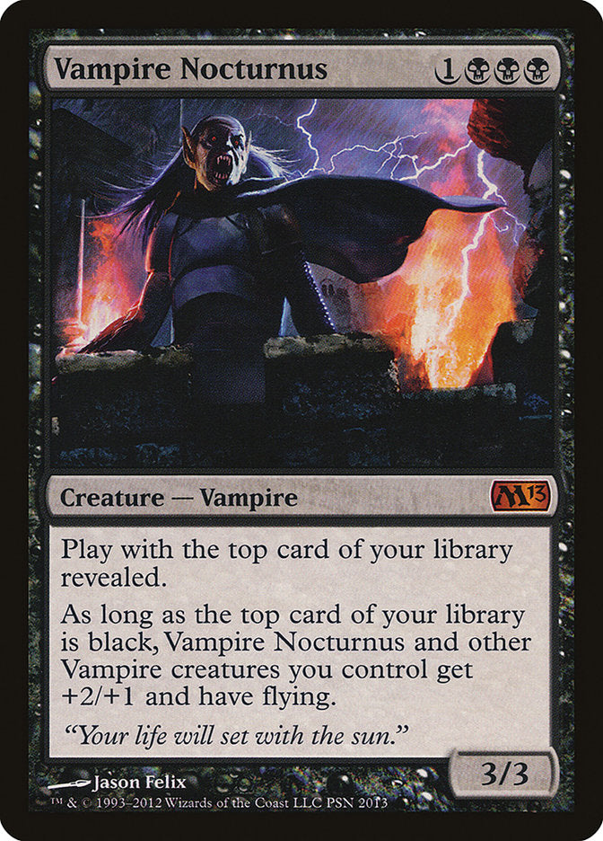mtg vampire card Vampire Nocturnus (Duels of the Planeswalkers Promos) [Duels of the Pl
