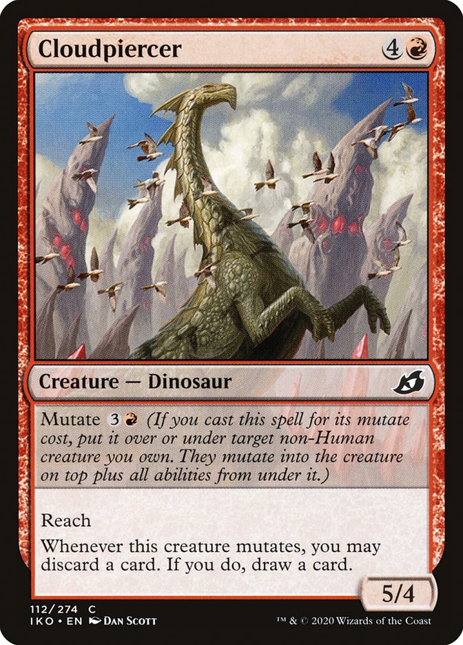 mtg ikoria mutate cards Cloudpiercer (SHOWCASE) : IKORIA LAIR OF BEHEMOTHS 291