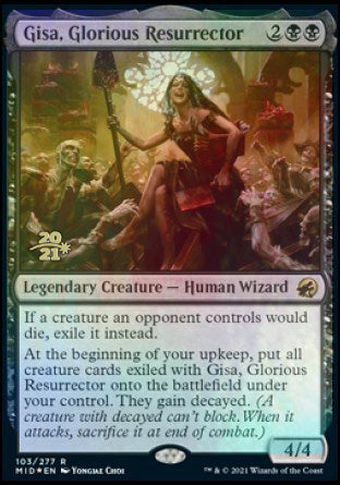 Gisa, Glorious Resurrector [Innistrad: Midnight Hunt Prerelease Promos Gisa, Glorious Resurrector [Innistrad: Midnight Hunt Prerelease Promos