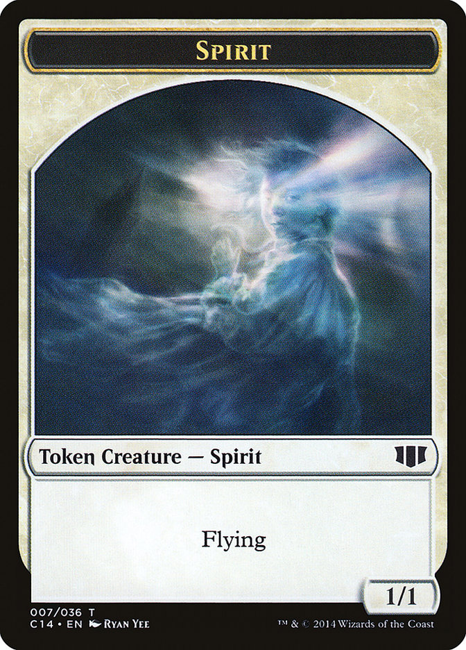 Soldier // Spirit Double-Sided Token [Commander 2014 Tokens]