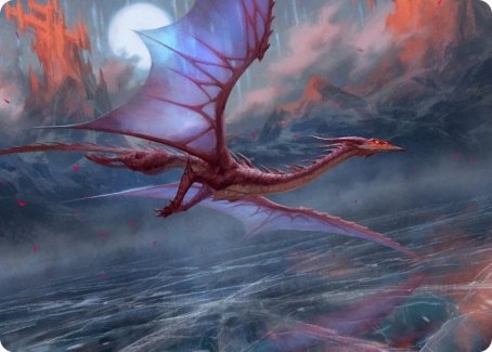 mtg crimson vow art cards Manaform Hellkite Art Card [Innistrad: Crimson Vow Art Series]