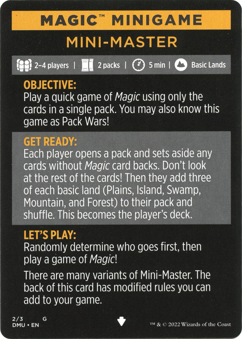 mtg minigame cards 4 Ways to Play Magic the Gathering for (Almost) Free