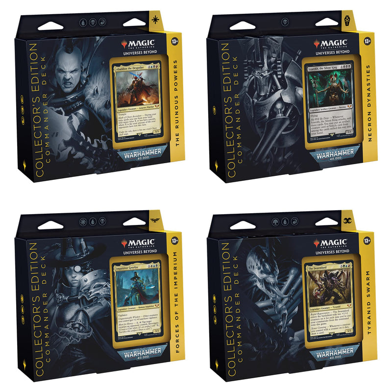 mtg warhammer 40k commander decks necron Universes Beyond: Warhammer 40,000 40K Collector's Edition Commander D