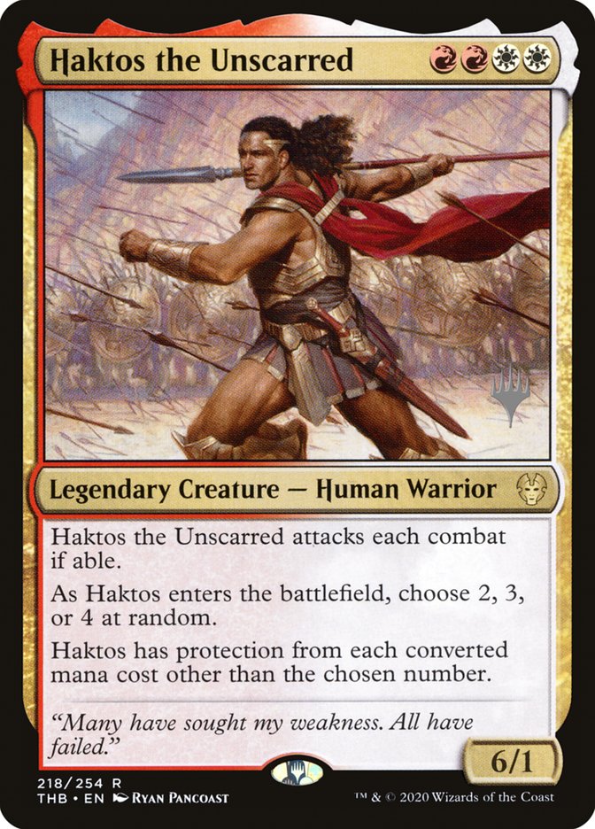 Haktos the Unscarred (Promo Pack) [Theros Beyond Death Promos]