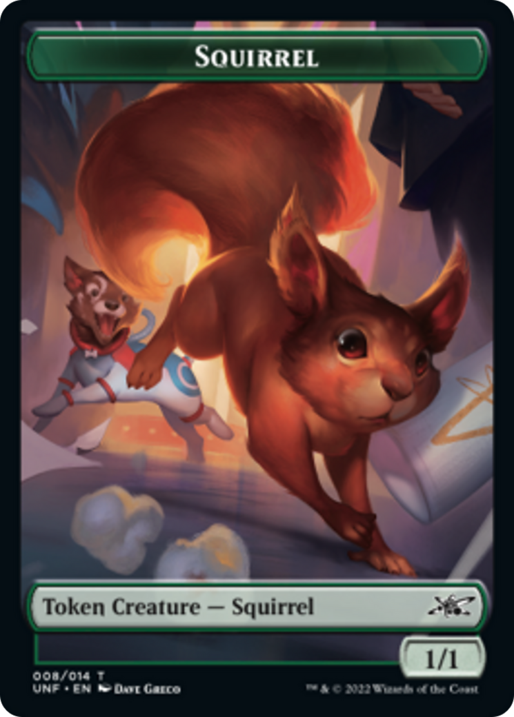 Squirrel // Balloon Double-Sided Token [Unfinity Tokens]