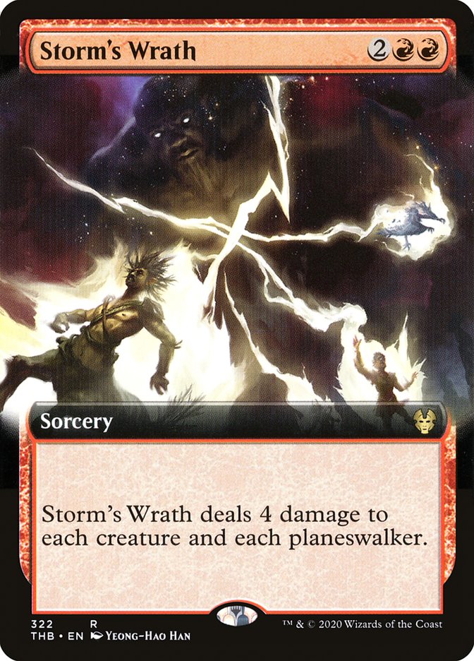 Storm's Wrath (Extended Art) [Theros Beyond Death]