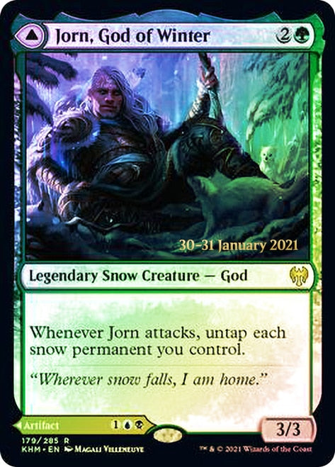 Jorn, God of Winter // Kaldring, the Rimestaff [Kaldheim Prerelease Pr Jorn, God of Winter // Kaldring, the Rimestaff [Kaldheim Prerelease Pr