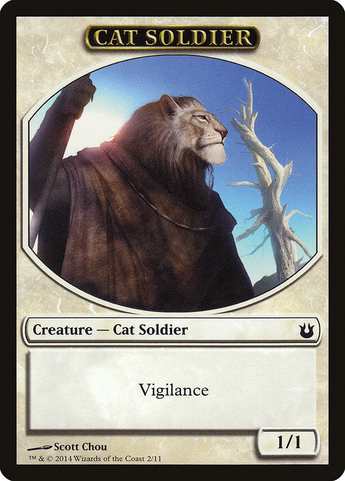 Cat Soldier Token [Born of the Gods Tokens]