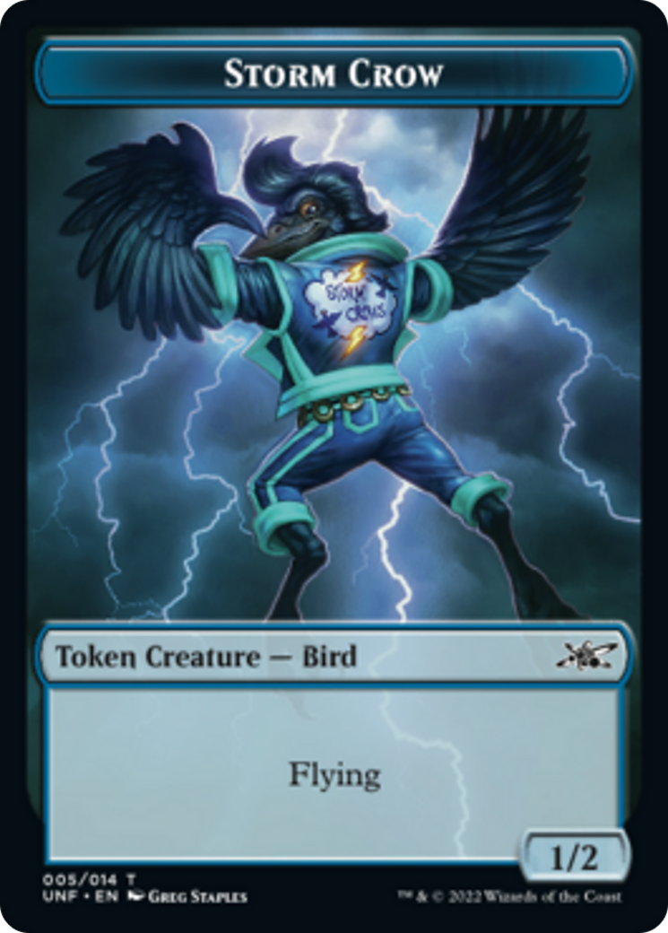 Squirrel // Storm Crow Double-Sided Token [Unfinity Tokens]