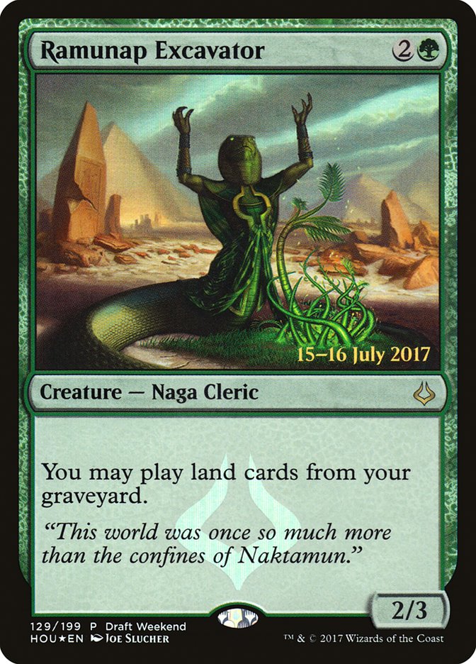 mtg you may play land cards from your graveyard Enter the Unknown | MagicArena Wiki return this card from your graveyard to your hand.) Ramunap Excavator (Draft Weekend) [Hour