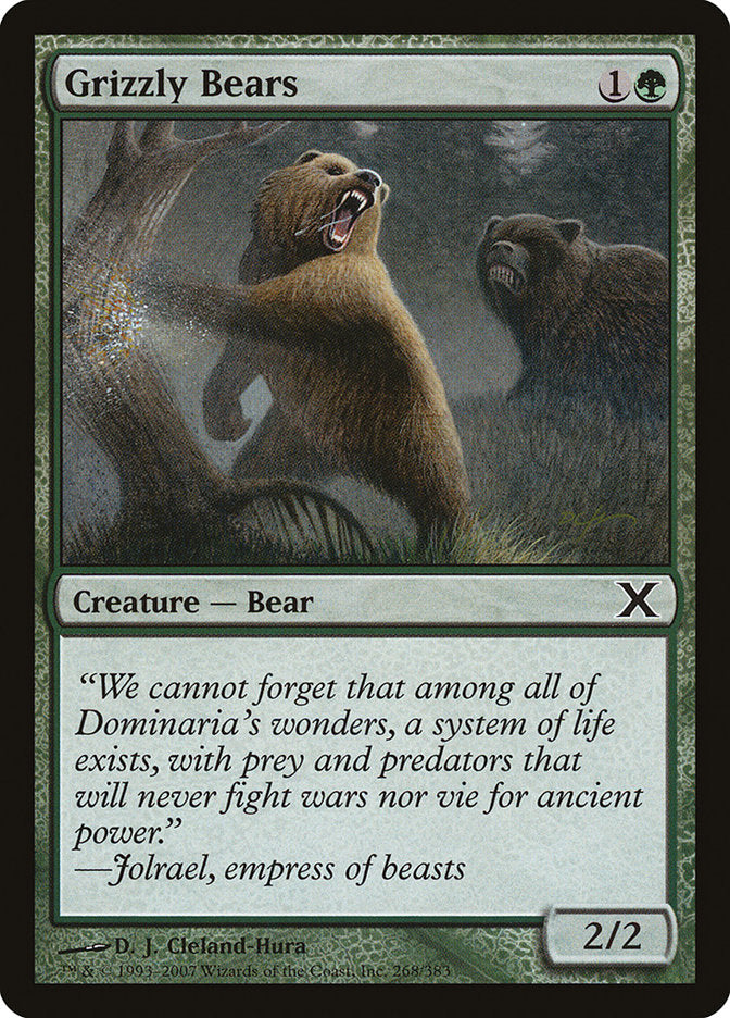 mtg bear card 1995 Wizards of the Coast Magic: The Gathering Mint / near mint condition trading card MTGNexus - The Bear King