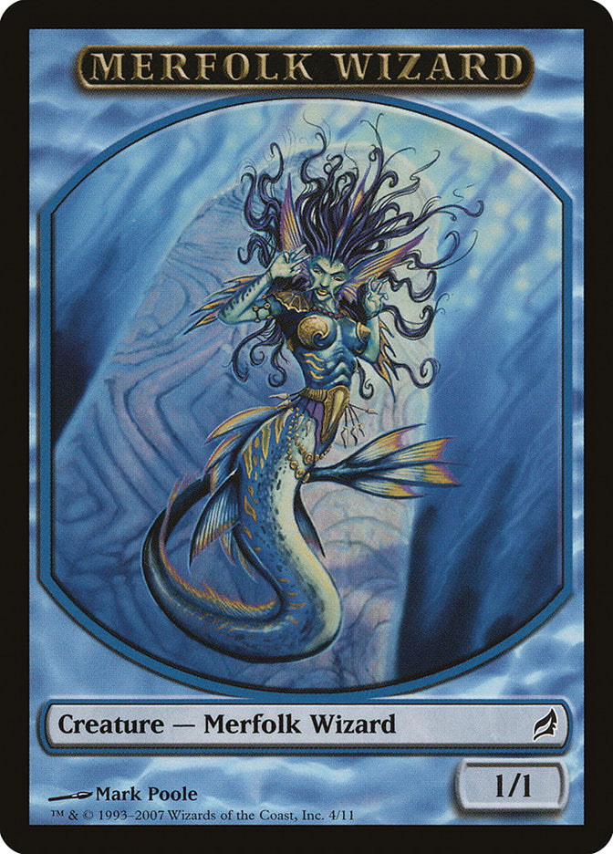 Merfolk Wizard Token [Lorwyn Tokens]