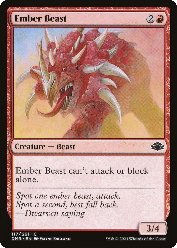 Ember Beast [Dominaria Remastered]