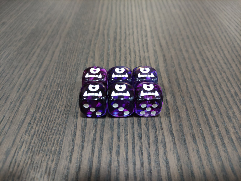 Custom Grey Ogre 6-Sided Chessex Dice