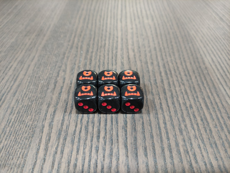 Custom Grey Ogre 6-Sided Chessex Dice