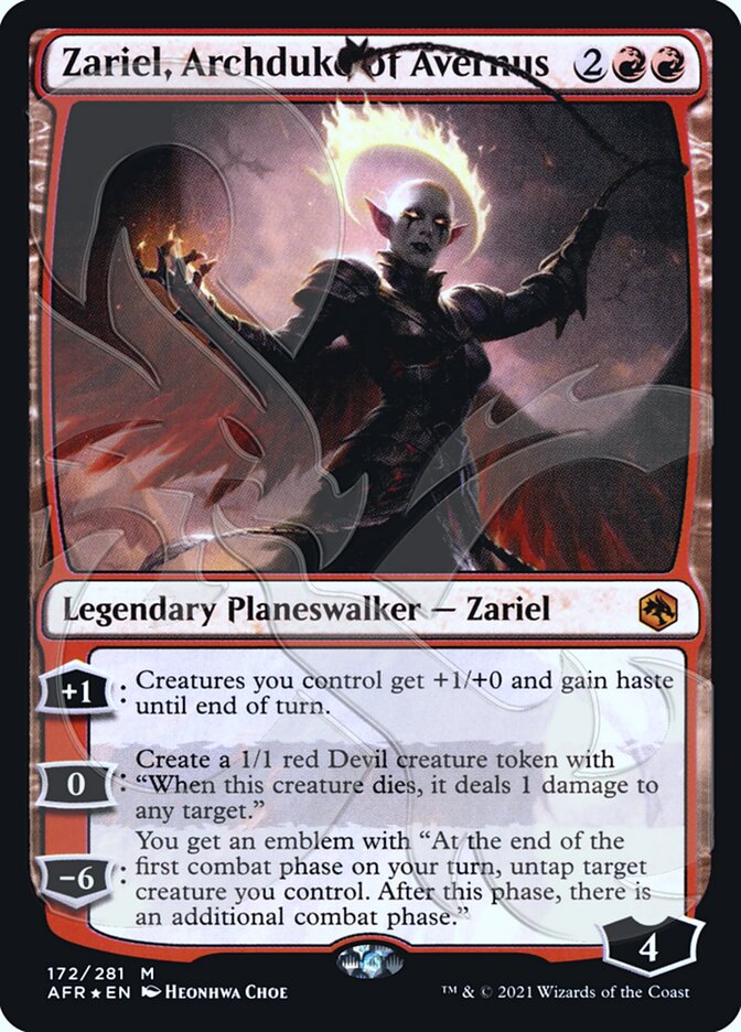 Zariel, Archduke of Avernus (Ampersand Promo) [Dungeons & Dragons: Adv Zariel, Archduke of Avernus (Ampersand Promo) [Dungeons & Dragons: Adv
