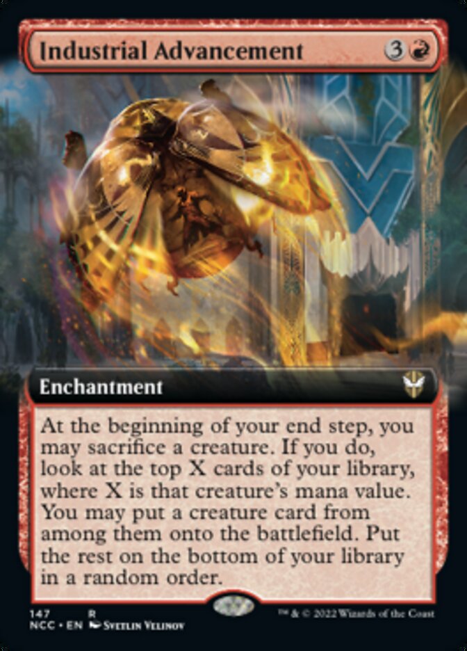 new capenna mtg cards Industrial Advancement (Extended Art) [Streets of New Capenna Commande