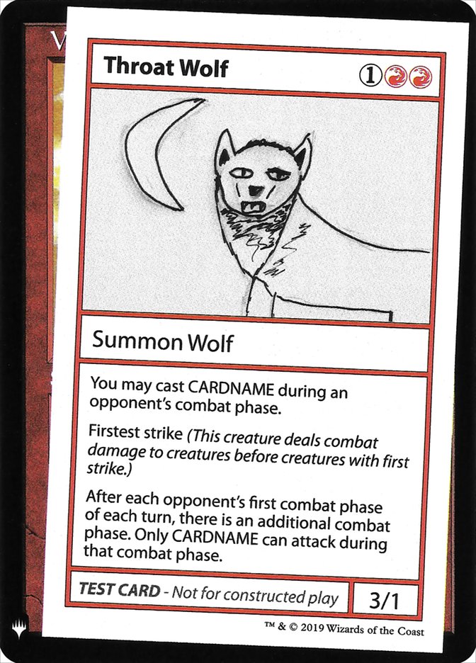 Throat Wolf [Mystery Booster Playtest Cards]