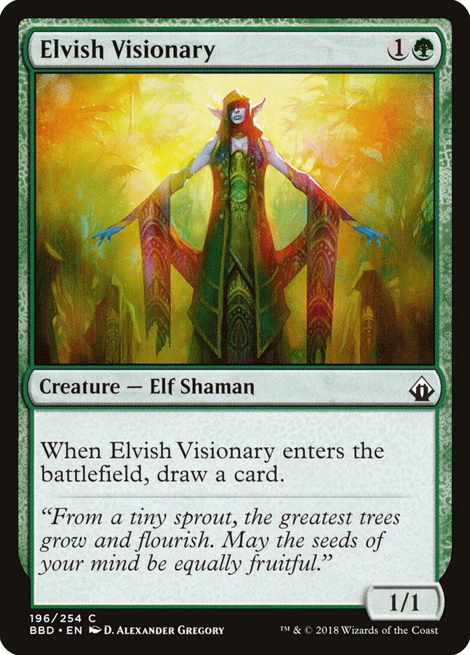 Elvish Visionary [Battlebond]