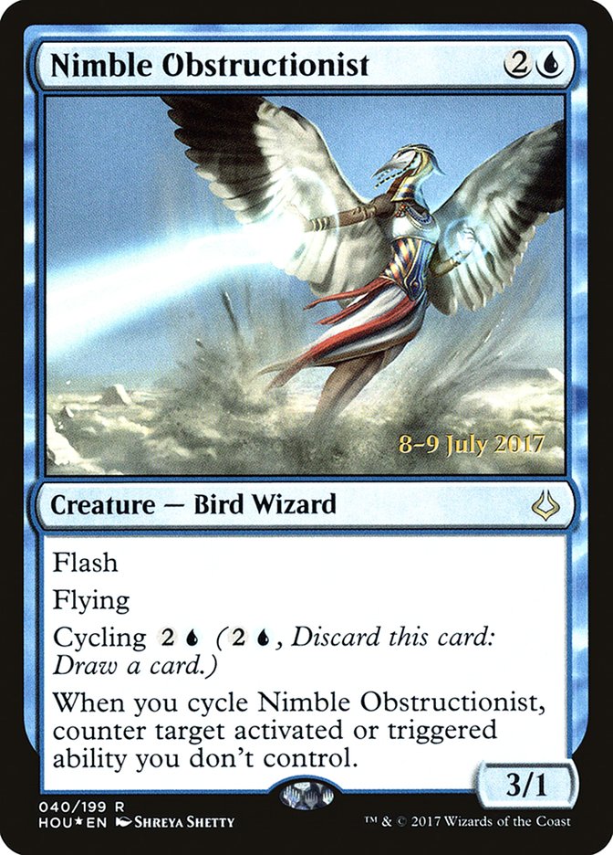 Nimble Obstructionist [Hour of Devastation Prerelease Promos]